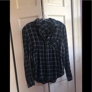 Blue and White Flannel